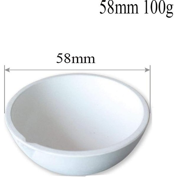 100G-5000G Wysokotemperaturowy Tygiel Kwarcowy Miska Piec Do Topienia Odlewanie Rafinacja ZłOto Srebro NarzęDzia Jubilerskie 58Mm 100G White-image