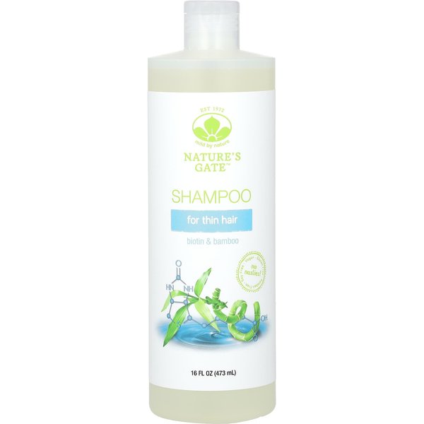 Suave Por Naturaleza, (La Puerta De La Naturaleza), Champú Con Biotina Y Bambú Para Cabello Fino, 16 Fl Oz (473Ml) White-image