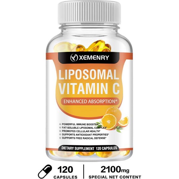 Xemenry - CáPsulas De Vitamina C Liposomal - Soporte Antioxidante E InmunolóGico 120*1-image
