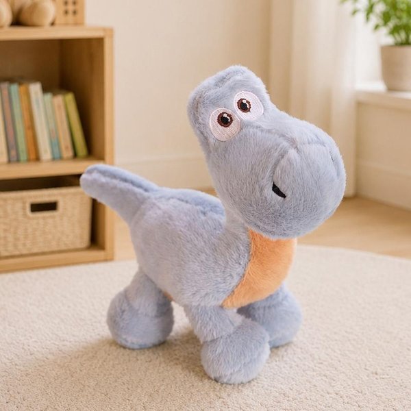 MięKkie Pluszowe Zabawki Dinozaury Wypchane Pluszowe ZwierzęTa Urocze Lalki Towarzysze Dinozaury Ozdoba Na Biurko Urodziny Upominki Dla Dzieci White-image