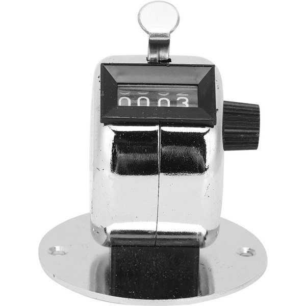 Contador MecáNico Manual De 4 DíGitos Mini Contador De Mano Herramienta De Conteo PortáTil-image