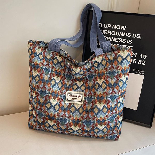 Bolso De Mano Niche Samiya Para Mujer, Nuevo Y Moderno Bolso De Lona De Gran Capacidad, Bandolera De Un Solo Hombro Para Desplazamientos Diarios. Gray-image