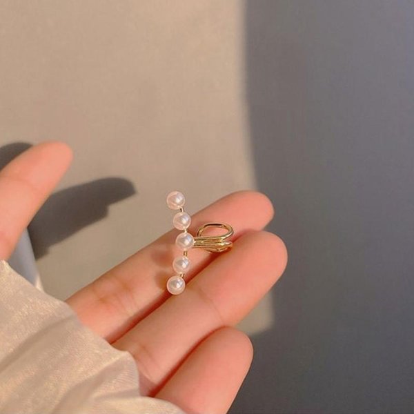 Pendiente De Clip GeoméTrico Dorado Vintage Retorcido Para Mujer Simple Sin PerforacióN CartíLago Ear Cuff JoyeríA Regalos Brown-image