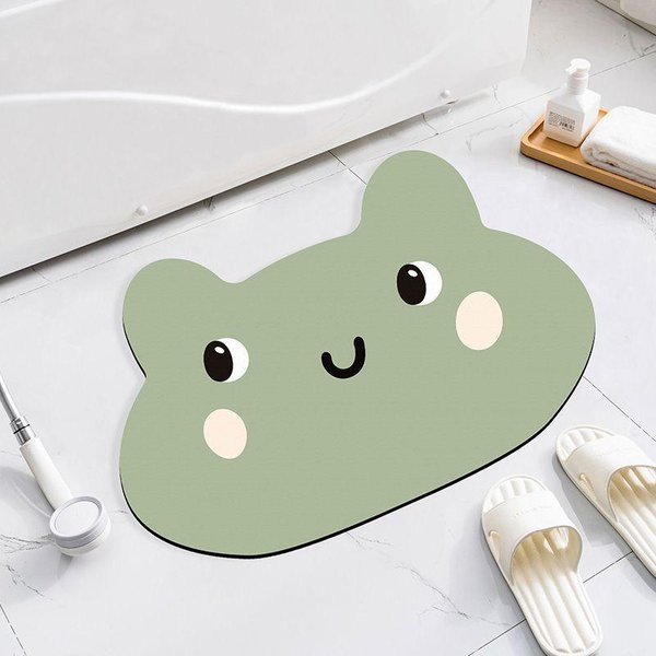 Alfombrilla De BañO Con Diatomeas, Alfombra Para Inodoro, Alfombra Para Puerta De Entrada, Alfombrilla Absorbente Antideslizante Para Inodoro 40X60Cm-image