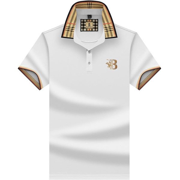 Camiseta De Verano Para Hombre Nueva Marca Paul Suelta Bordada Manga Corta Negocios Cuello Abatible Polo Para Hombre XXL Blanco-image