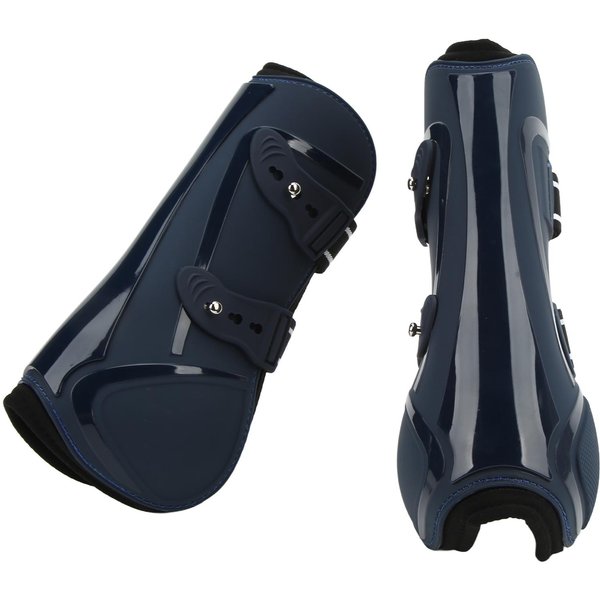 Botas TendóN Caballo Carcasa PU TendóN Menudillo Soporte Para Montar AbsorcióN De Impactos CompeticióN Salto XL-image