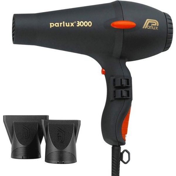 Secador Parlux 3000 Negro - 1810 Vatios - 4 Temperaturas - 2 Velocidades - 2 Boquillas Indeformables-image