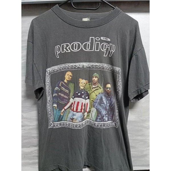 Camiseta Unisex Negra De Manga Corta The Prodigy Fat Of The Land S5XL Camiseta Unisex L Gray-image