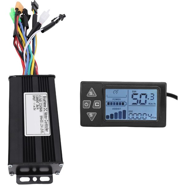 Zestaw Kontrolera Roweru Elektrycznego 26A 3 Tryby Kontroler Sinusoidalny Panel WyśWietlacza Lcd S861 Do Modyfikacji Roweru-image