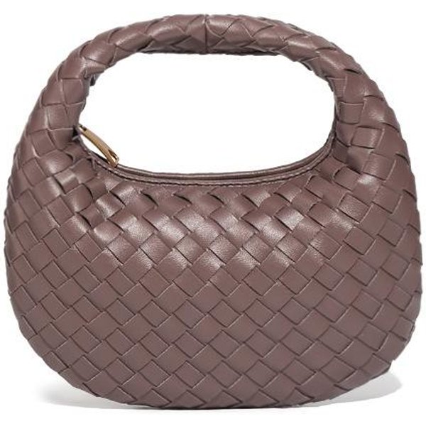 Bolso De Mano Tejido, Cadena De Moda, Bandolera De Un Solo Hombro, Bolso Fresco Y VersáTil Gray-image