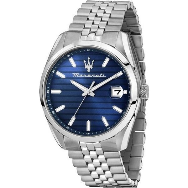 Reloj Para Hombre Maserati Attrazione Acero Inoxidable Esfera Azul Cuarzo R8853151028 Azul-image