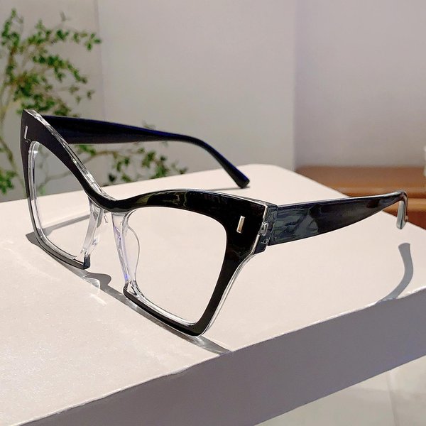 Kammpt Vintage Okulary Leopardowe Damskie Modne DużE Oprawki Wielokolorowe Damskie Modne Akcesoria Do OkularóW-image