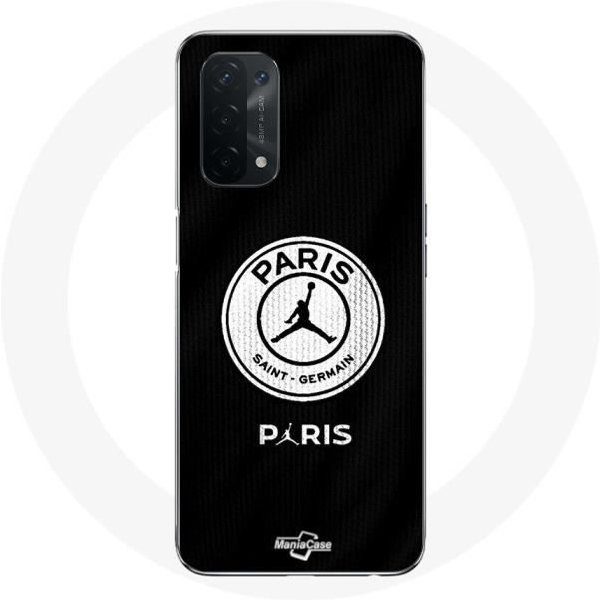 Funda Para Oppo A74 5G - PSG - Logo - Flexible - Deportiva - Negra Negro-image