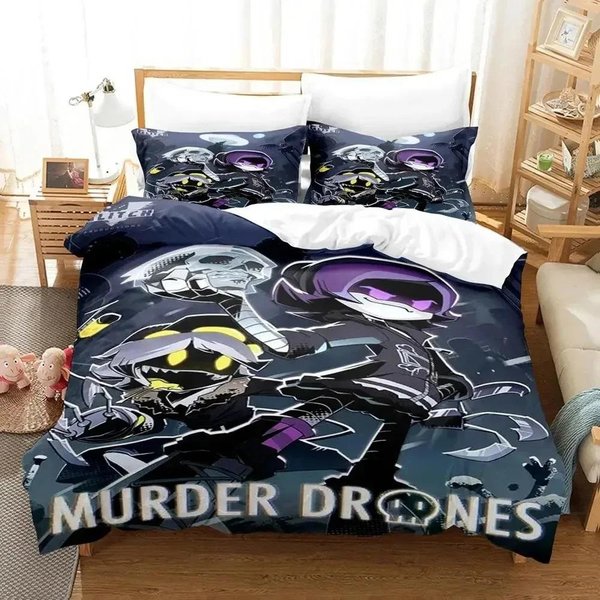ColeccióN De Ropa De Cama Drones Asesinos Impresos En 3D Funda NóRdica ColeccióN De Cama Funda De Colcha Funda De Almohada EdredóN TamañO King Queen Ropa De Cama Para NiñOs Adultos 70X133Cm 2Pcs-image