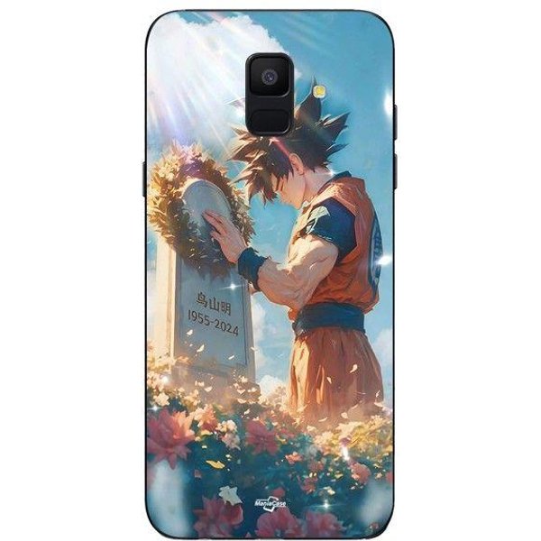 Funda De TeléFono - Maniacase - Samsung Galaxy A6 2018 - Akira Toriyama Son Goku - Silicona - Negro Negro-image