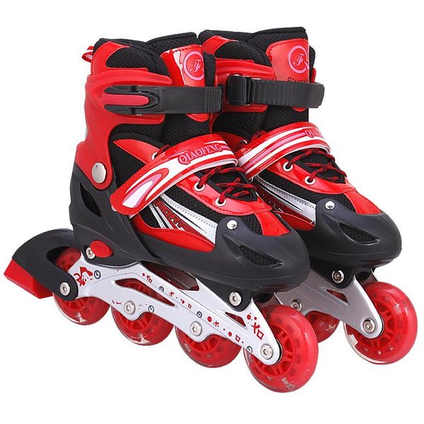 Patines Patines Para NiñOs Patines Para Hombres Y Mujeres Patines De Ruedas Para Adultos L (Size 38-41) Rojo-image