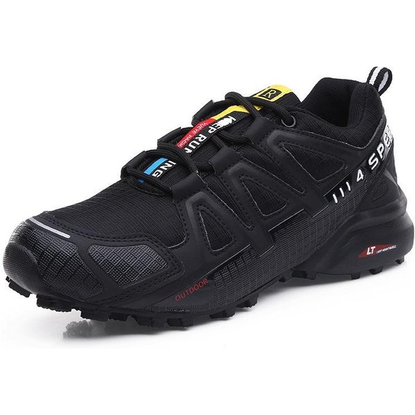 Zapatos De Hombre Deportes Al Aire Libre Zapatos Casuales Zapatos De Viaje De Malla Transpirable Zapatos Para Correr 39 Negro-image