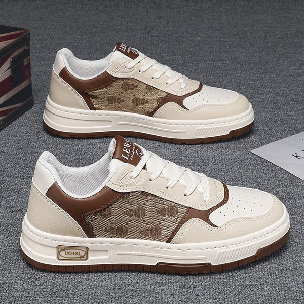 Zapatos De Hombre Para Verano Transpirables Modernos Casual Planos Para Hombre VersáTiles Deportivos EstacióN Europea Zapatos De Moda Para Hombre 44 Gray-image