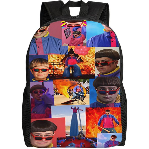 Oliver Tree Plecak ChłOpiec Poliester Plecaki College DużE ŚMieszne Torby Szkolne Plecak As Picture-image