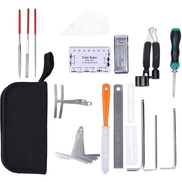 Kit De Herramientas De Limpieza Y ReparacióN Para Cuidado De Guitarra Set De Herramientas De ConfiguracióN Y Mantenimiento De Instrumentos Musicales-image