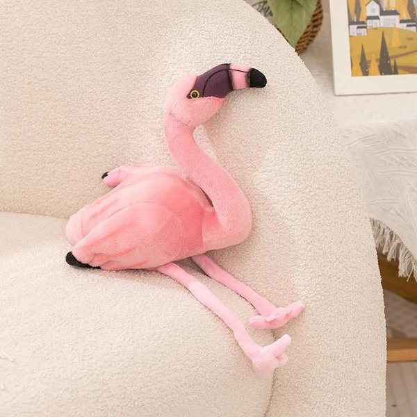 Urocza RóżOwa Flaming Pluszowa Zabawka MięKkie Pluszowe ZwierząTko Ptak Lalka Uroczy Pluszowy Flaming MiłY Przytulny Lalka Prezenty Dla Dziewczynki 22Cm Pink-image