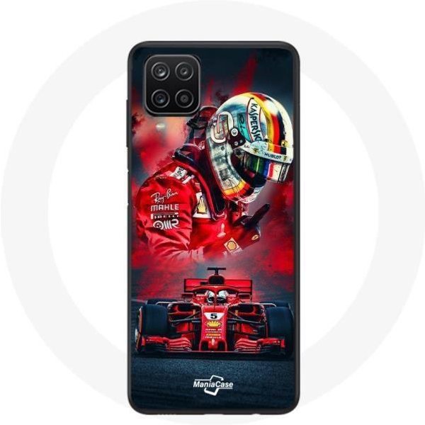 Funda Para Samsung Galaxy A42 5G FóRmula 1 Sebastian Vettel Piloto F1 Roja-image