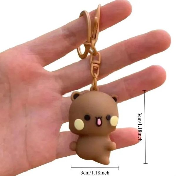 KreskóWkowy Panda Bubu Dudu Breloczek Magnetyczny =/Uroczy Wisiorek Do Plecaka Z Figurkami Zabawkowymi Akcesoria Dla Pary Idealny Prezent Tematyczny Fantasy Brown-image