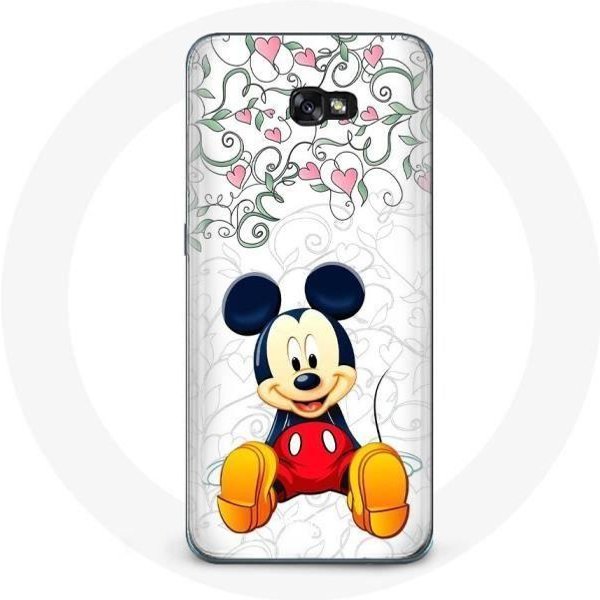 Funda Para Samsung Galaxy A3 2017 Mickey Mouse Flores Corazones-image
