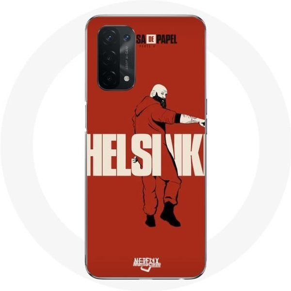 Funda Para Oppo A74 5G - Maniacase - La Casa De Papel - Flexible - Blanca - Mixta-image