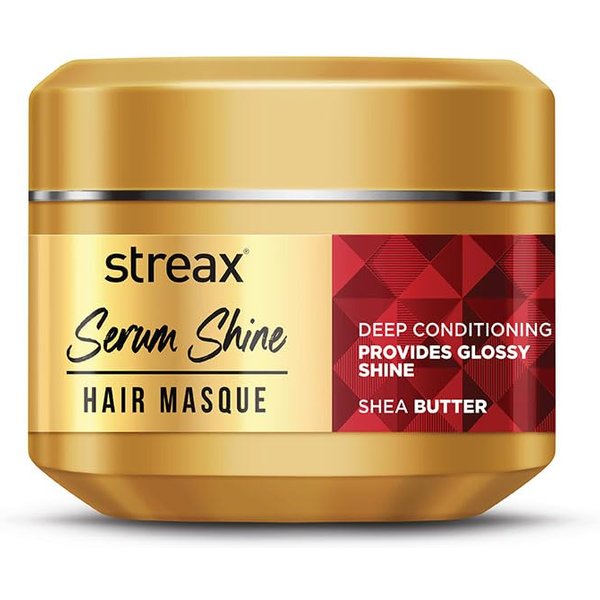 Streax SéRum Mascarilla Capilar Brillo Paquete De 1 X 200 G Tratamiento De Acondicionamiento Profundo Para Cabello Seco, Encrespado Y DañAdo-image