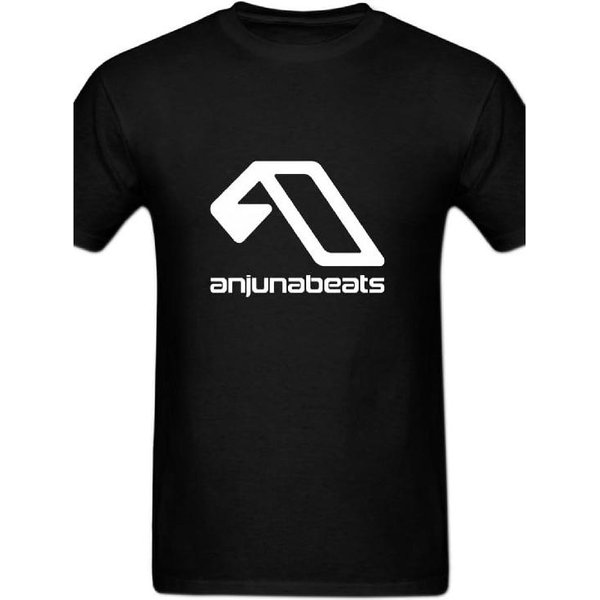 Koszulka Z Nadrukiem Anjunabeats MęSka S Czarna | OkrąGłY Dekolt, Lekko Elastyczna, Regularny KróJ, Styl Casualowy, Na KażDą Porę Roku L Black-image
