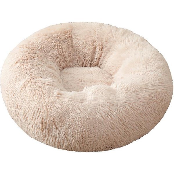 40-90Cm OkrąGłE Legowisko Dla DużEgo Psa Super MięKkie Legowisko Dla Kota DłUgie Pluszowe Legowisko Dla śRedniego Psa Zimowe CiepłE Legowisko 60Cm-image