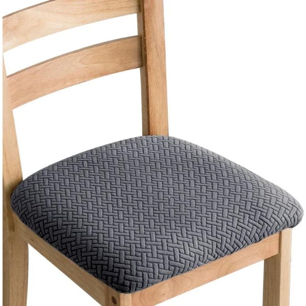 1/2/4/6 Piezas Fundas EláSticas Jacquard Para Asiento De Silla Para Comedor ExtraíBles Protector De Asiento De Silla Anti-Polvo Fundas Deslizantes Restaurante 2PCS-image