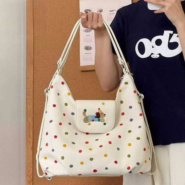 Bolso Bandolera De Punto Dopamina Relajado De Nicho Para Mujer Bolso De Hombro De Punto Color Mochila Para Viajes Diarios Brown-image