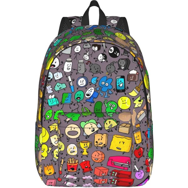 Mochila De Dibujos Animados Bfdi Para Hombres Mujeres Casual Estudiante Trabajo Mochila Diaria Bolso De Hombro Universitario Ligero M-image