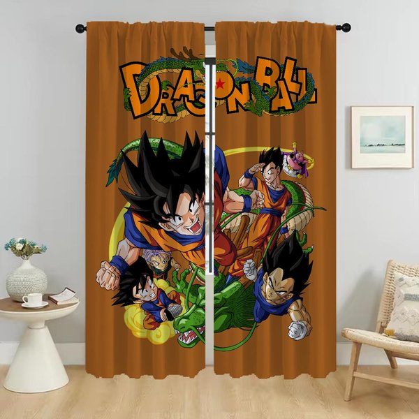 Cortina De Ventana De DragóN Para HabitacióN 2 Paneles DecoracióN De Halloween ParticióN Cortinas Antimosquitos Tul Para Dormitorio Sala De Estar Cocina W50Xh70Cmx2Pcs-Cl-image