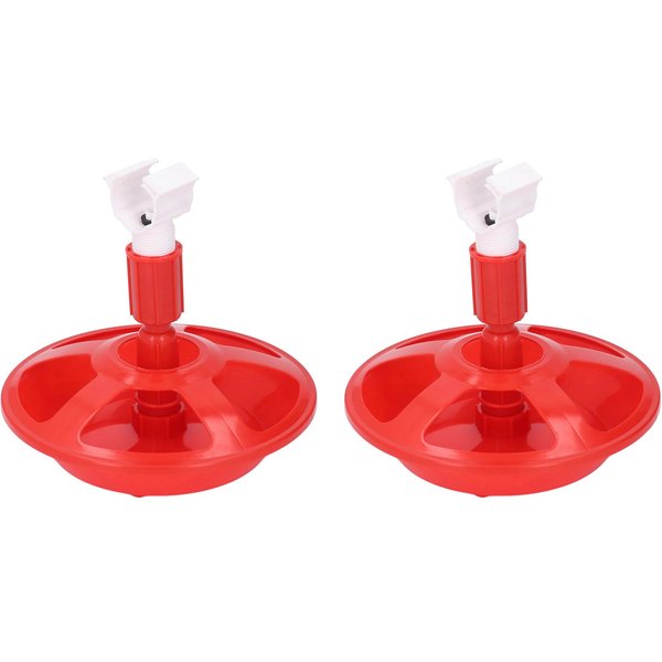 Paquete De 2 Bebederos AutomáTicos Para Pollos PP G3/4 Bebedero De Agua Para Pollos Bebedero Para Aves De Corral Para Pollitos Red-image
