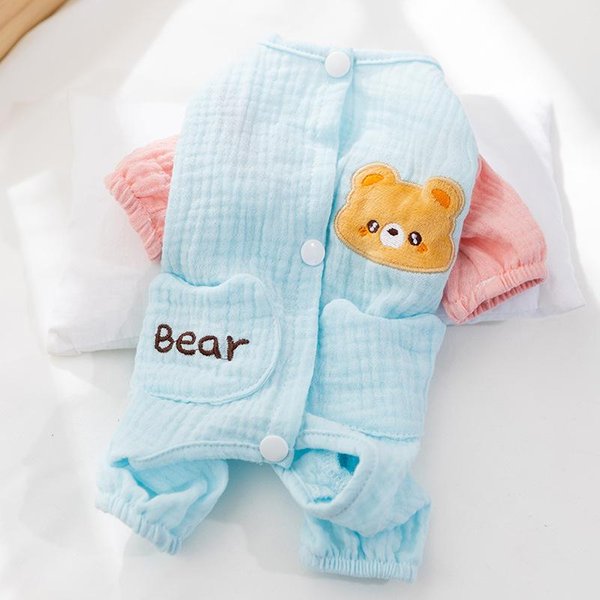 Ropa De AlgodóN Suave De Doble Hilo De Cuatro Patas Para Perro, Ropa De Aire Acondicionado Para Perro Mediano Y PequeñO, ProteccióN De Vientre Para Gato, Ropa Para Mascotas XXL-image