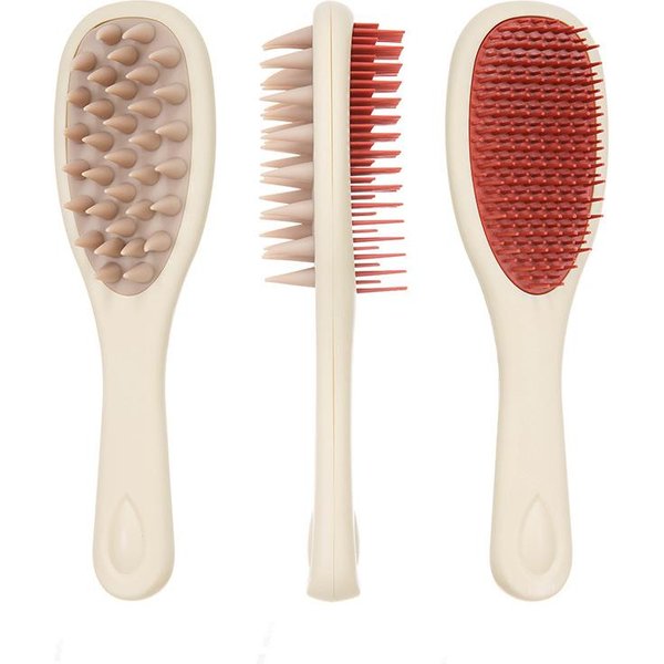 Cepillo Para Champú Cepillo Masajeador Del Cuero Cabelludo Cabezal De Cepillo Para Lavar El Cabello Peine Masajeador Para El Cabello De Doble Cara Cepillo De BañO Exfoliante Corporal Accesorios Para El Cabello-image