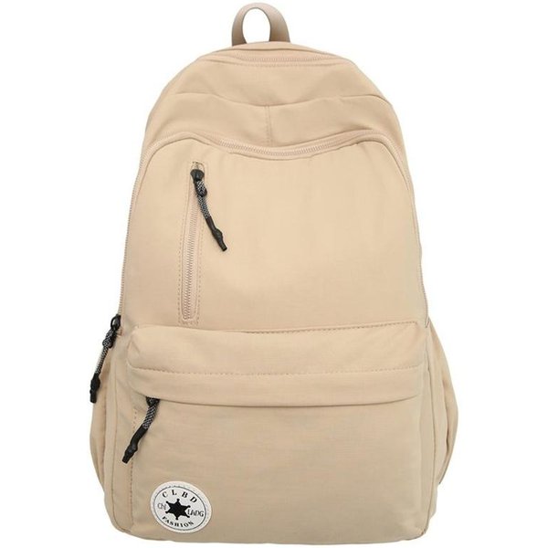 Mochila Escolar Color SóLido Mochila Simple Para Hombres Y Mujeres Tendencia Mochila Escolar Original Estudiantes Viajes Diarios Mochila Ligera-image