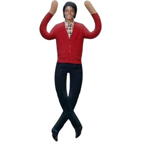 Michael Jackson Cosplay Pluszowa Lalka Pluszak Wypchana Figurka Lalki Dekoracja Pokoju Abstrakcyjna Ruchomość StawóW Halloween Prezent Urodzinowy 28Cm-image