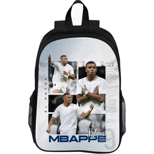 Szkolny Plecak O DużEj PojemnośCi Gwiazda PiłKi NożNej Dla Dziecka Lekki Plecak DziecięCy Rucksack Najlepszy Prezent M-Plecak Mbappe-image