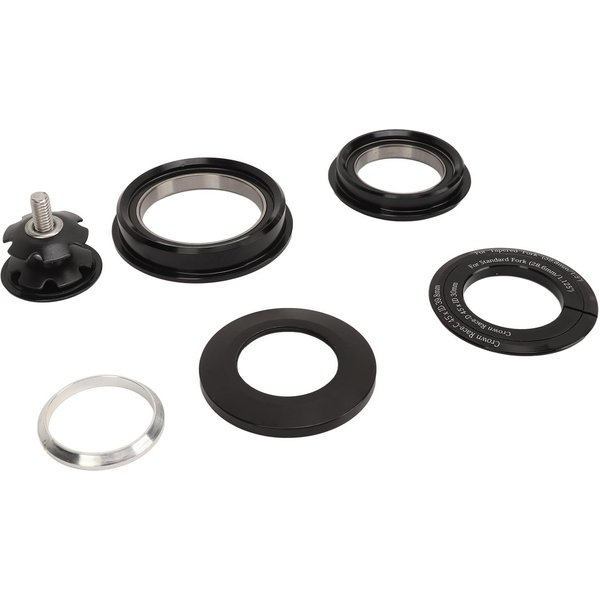 Juego De Cazoletas Para Bicicleta De MontañA AleacióN De Aluminio Juego De Cazoletas Combinado Para DireccióN De Bicicleta Rodamiento Para Rueda Delantera Bicicletas Black-image