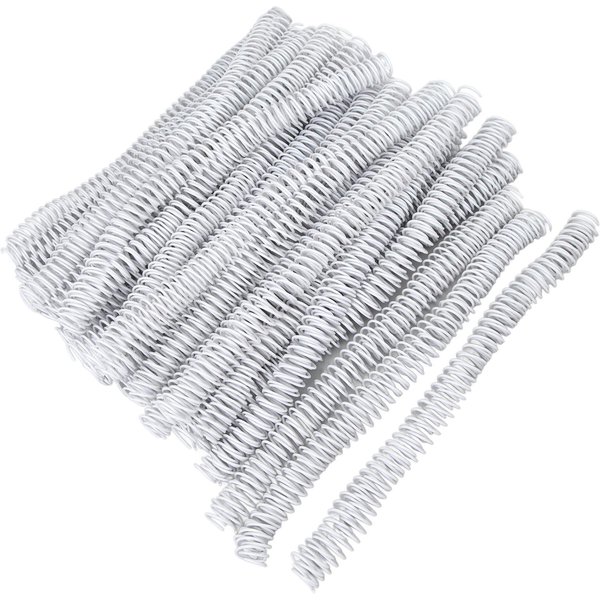 100 Bobinas De EncuadernacióN En Espiral De 16 Mm De DiáMetro Y 48 Dientes, 4:1 Espirales Para Encuadernar Para Papel A4 Blanco-image