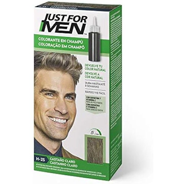 Tinte Capilar - Just FOR MEN - CastañO Claro - 30 Ml - Sin AmoníAco - Crema Para Todo Tipo De Cabello-image