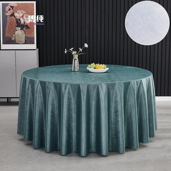 Mantel De 280 Cm Para Restaurante, Hotel, Impermeable Y Resistente Al Aceite, De Alta Gama, Para Bodas, Grandes Manteles Circulares Para Fiestas. 280Cm Round-image