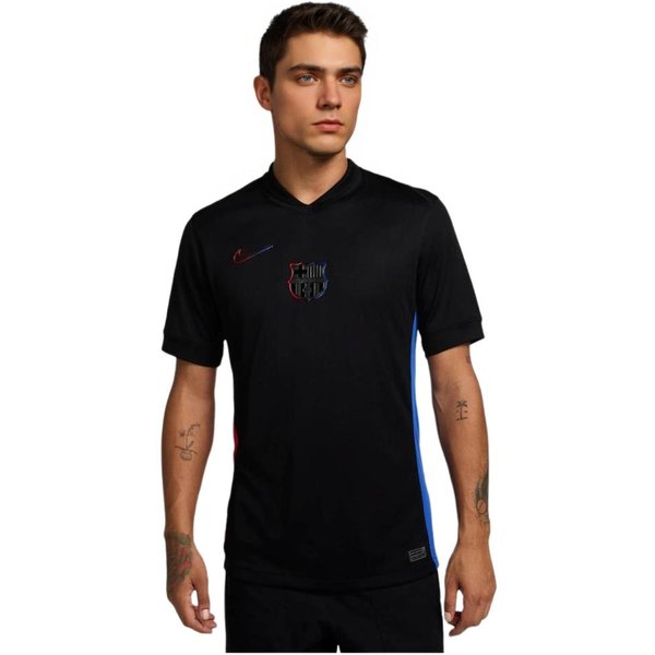 Nike Dri-Fit FW24 F.C. Camiseta De FúTbol De Manga Corta Casual Deportiva CóModa Serie Barcelona Para Hombre Tops Negro FN8792-010 L Black-image