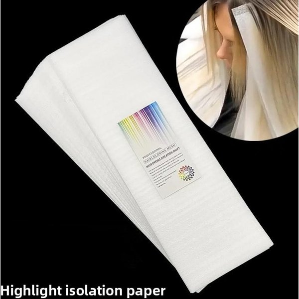 50 Piezas Herramientas Para El Cabello SalóN De PeluqueríA Papel Aislante Para TeñIr El Cabello Papel Para TeñIr Y Decolorar El Cabello Herramienta De SalóN Para Permanente Y TeñIdo-image