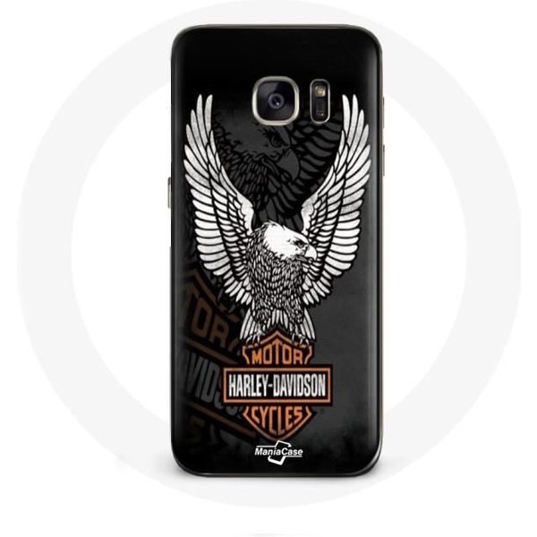 Funda - Maniacase - Samsung Galaxy S7 Edge - Negro - Logo De ÁGuila - ProteccióN RíGida-image