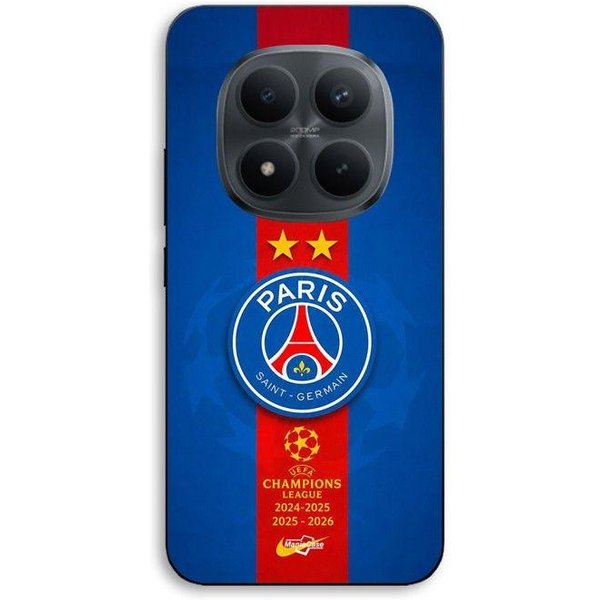 Etui Dla Xiaomi Redmi Note 15 Pro 5G Logo PSG Mistrz PodwóJna Legenda Nike Czerwone I Niebieskie Maniacase Czarny-image